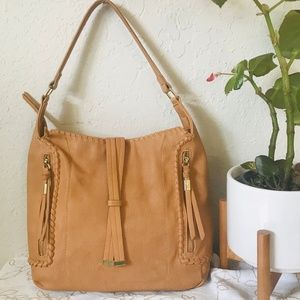 Big Buddha Tan Faux Leather Bag